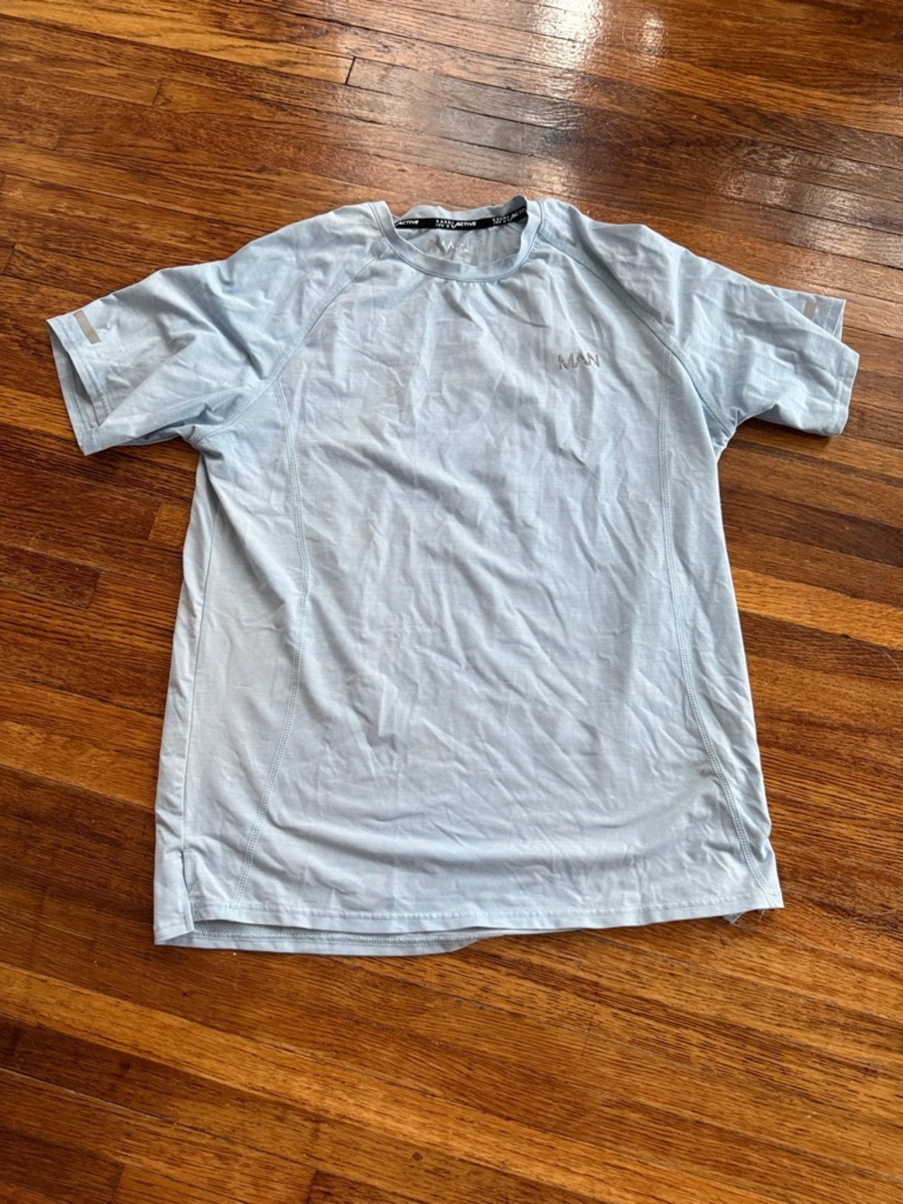 Boohoo Light Blue Short Sleeve Crew Tee